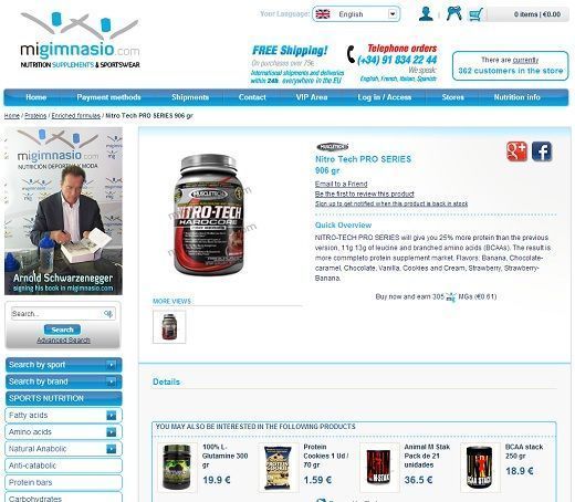Marketing Online, Catering y Whey Protein Isolate